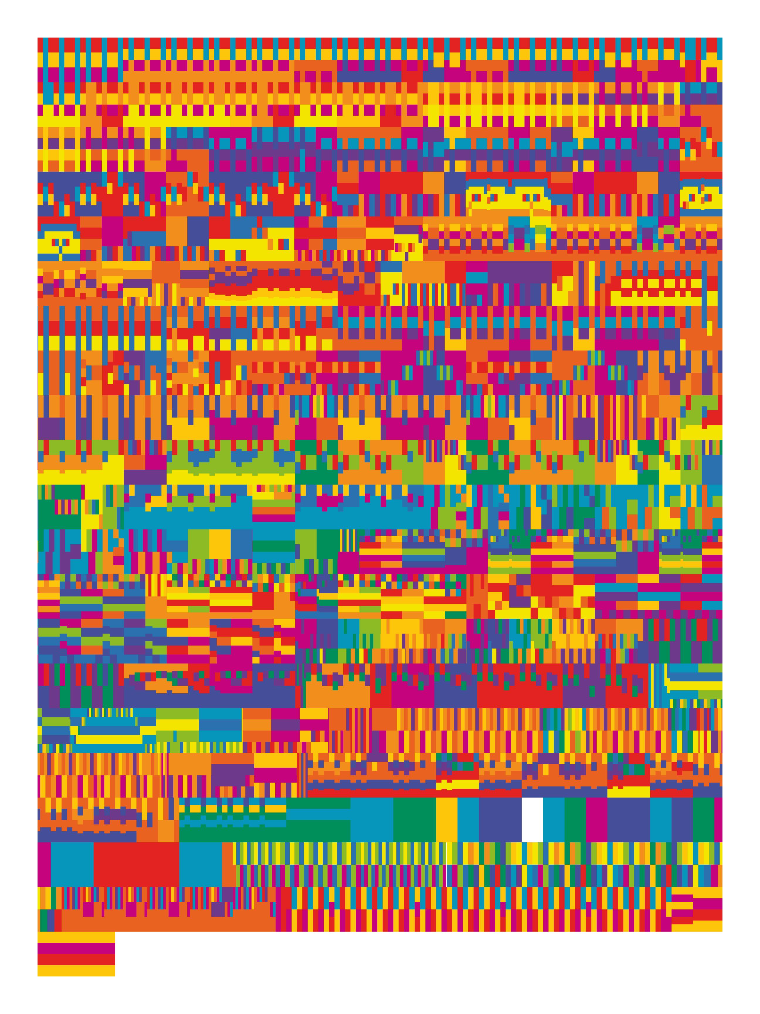 [OC] Music composition, Ravel: Gaspard de la nuit, No. 1 “Ondine” mapped in color Visualization