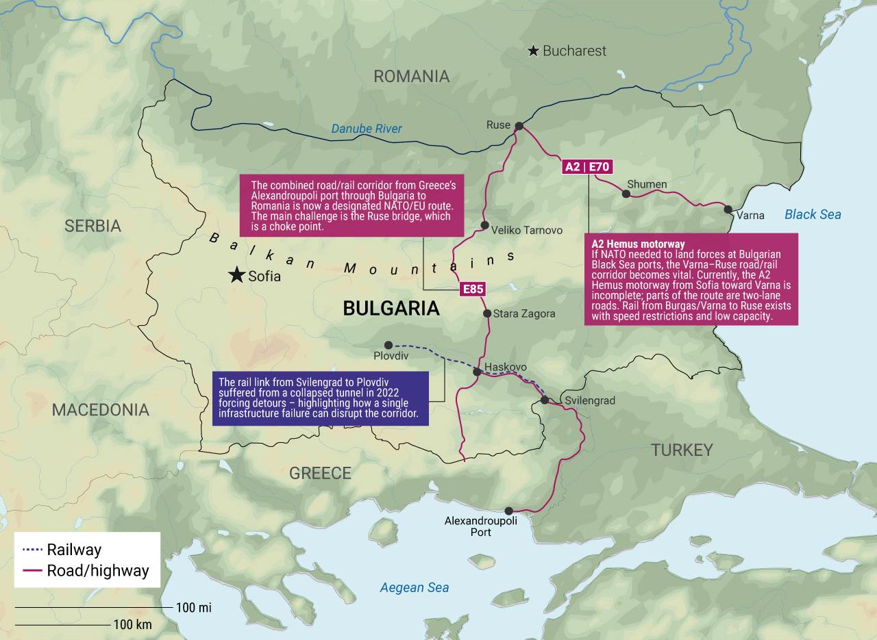 Bulgaria's infrastructure pain points for NATO (Delphi Global) Visualization Bulgaria's infrastructure pain points for NATO (Delphi Global) Visualization