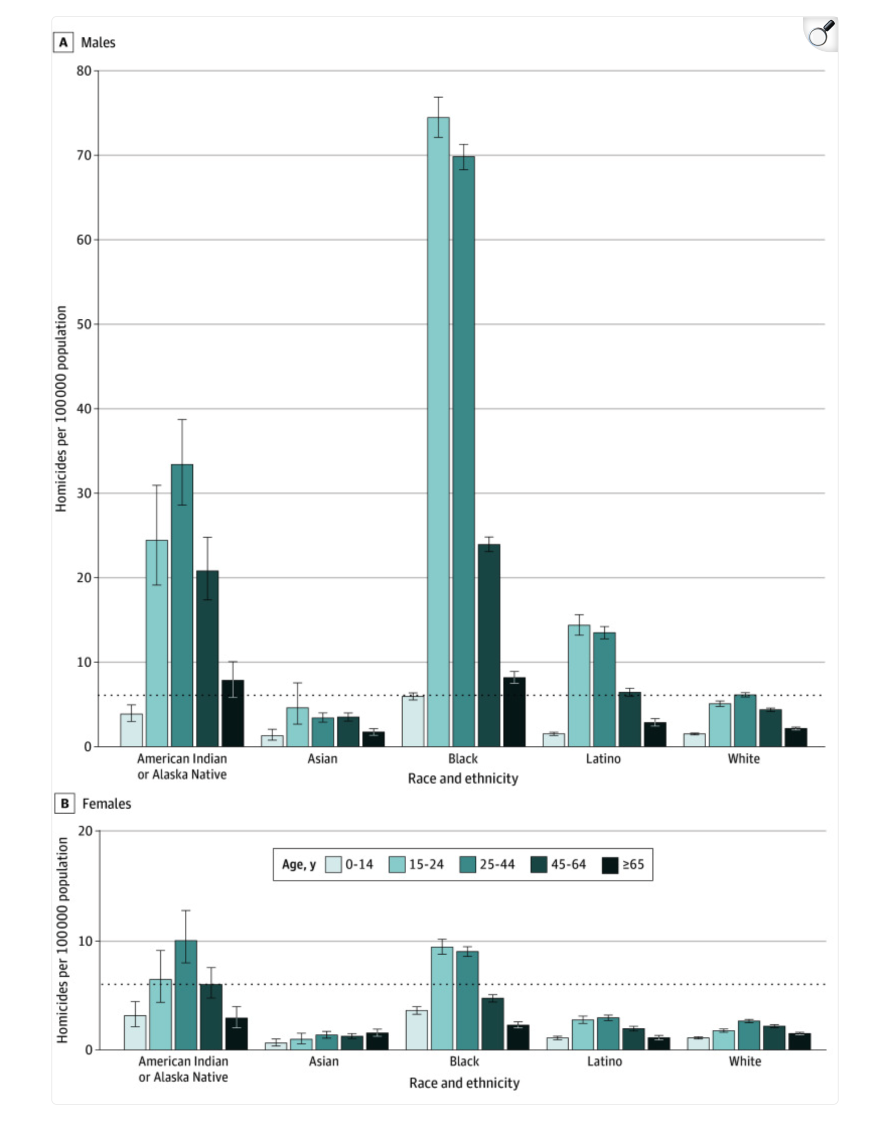 United States National Homicide Rates in 2019 by Race and Ethnicity, Age, and Sex Visualization United States National Homicide Rates in 2019 by Race and Ethnicity, Age, and Sex Visualization