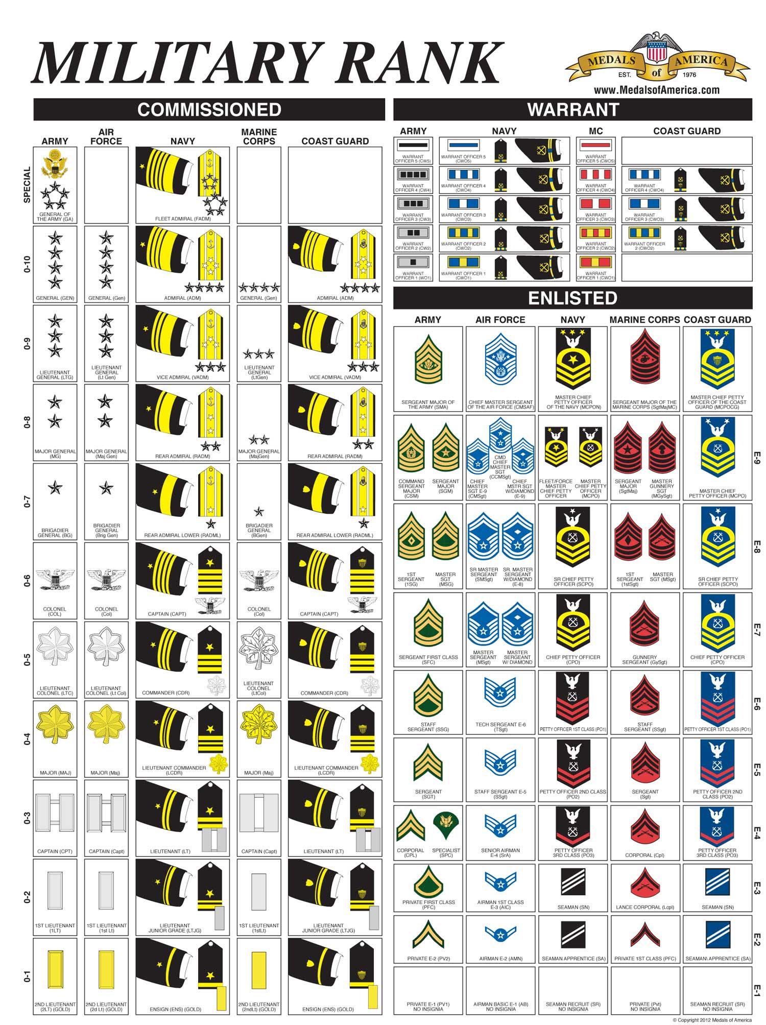 Military Rank Visualization Military Rank Visualization