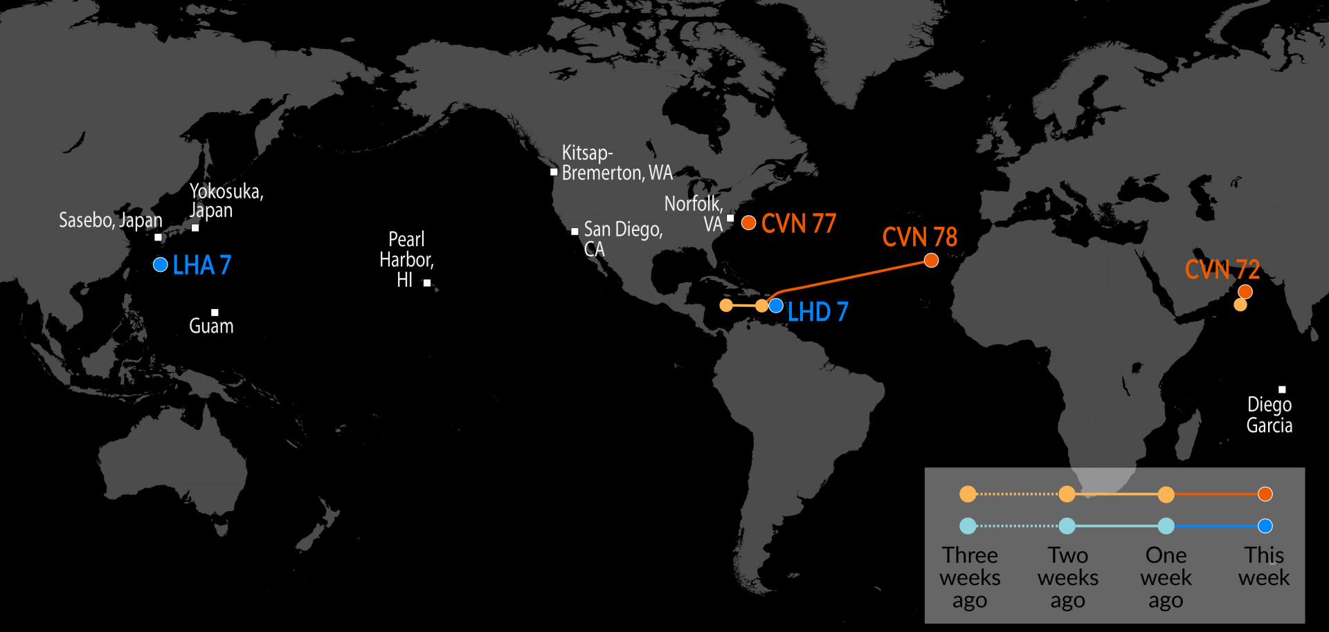 Feb 19th US Navy tracking - The world's largest aircraft carrier and warship USS Gerald R. Ford (CVN-78) hightails it to the Mediterranean to prepare for possible strikes on Iran Visualization Feb 19th US Navy tracking - The world's largest aircraft carrier and warship USS Gerald R. Ford (CVN-78) hightails it to the Mediterranean to prepare for possible strikes on Iran Visualization