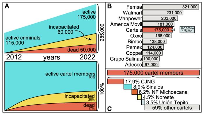 The dimensions of Mexican cartels Visualization The dimensions of Mexican cartels Visualization