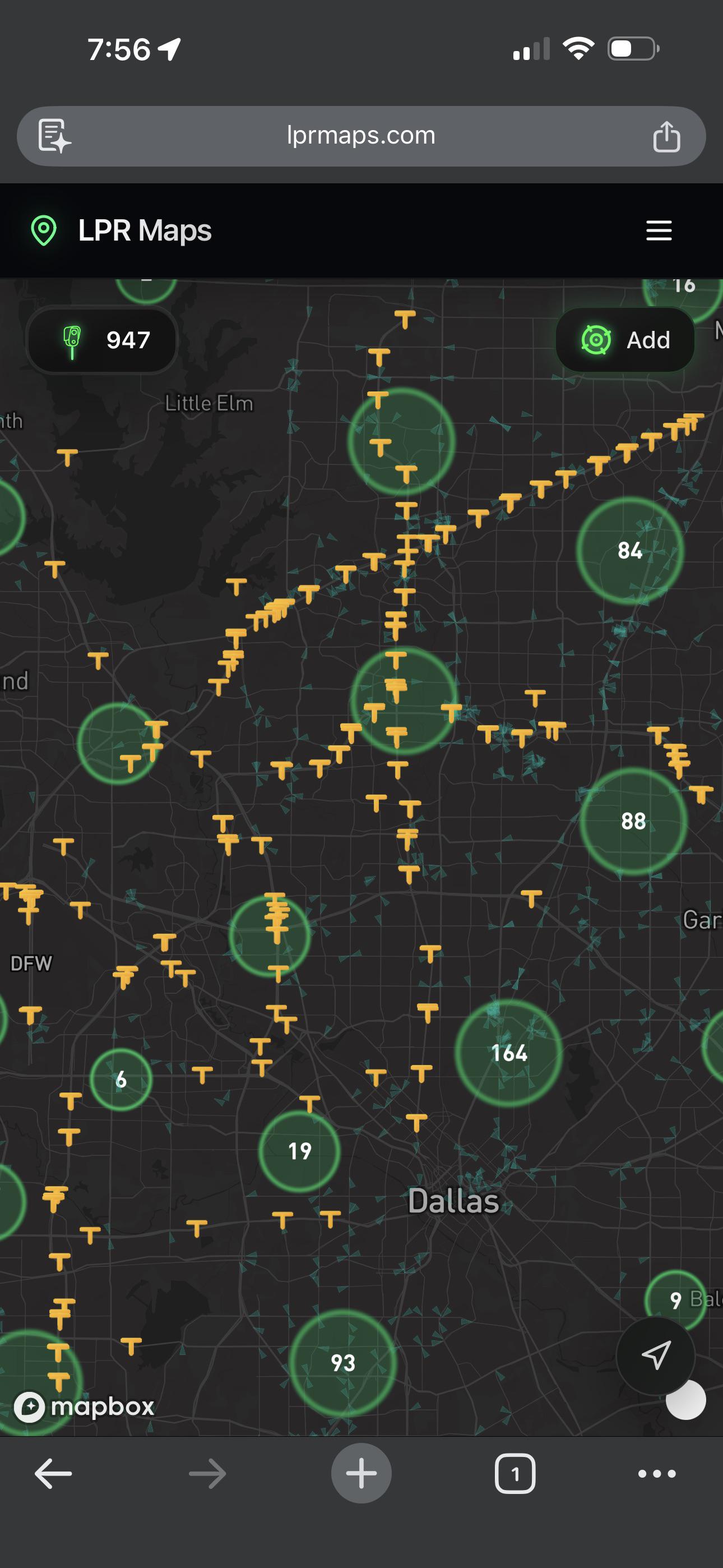 [OC] Community-sourced map showing where automated license plate readers are deployed across the US Visualization