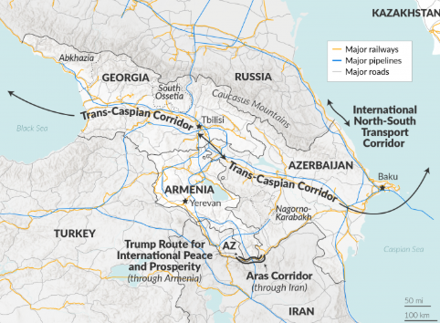 South Caucasus transit corridors (ENTSOG/GIE) Visualization South Caucasus transit corridors (ENTSOG/GIE) Visualization