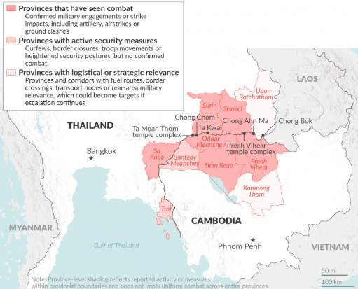 The Thailand-Cambodia conflict Visualization