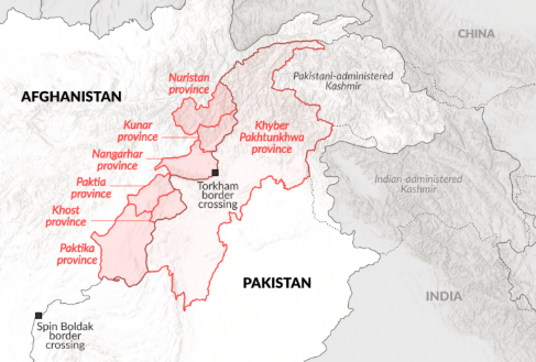 Late-2025 Afghanistan-Pakistan border clash regions Visualization Late-2025 Afghanistan-Pakistan border clash regions Visualization