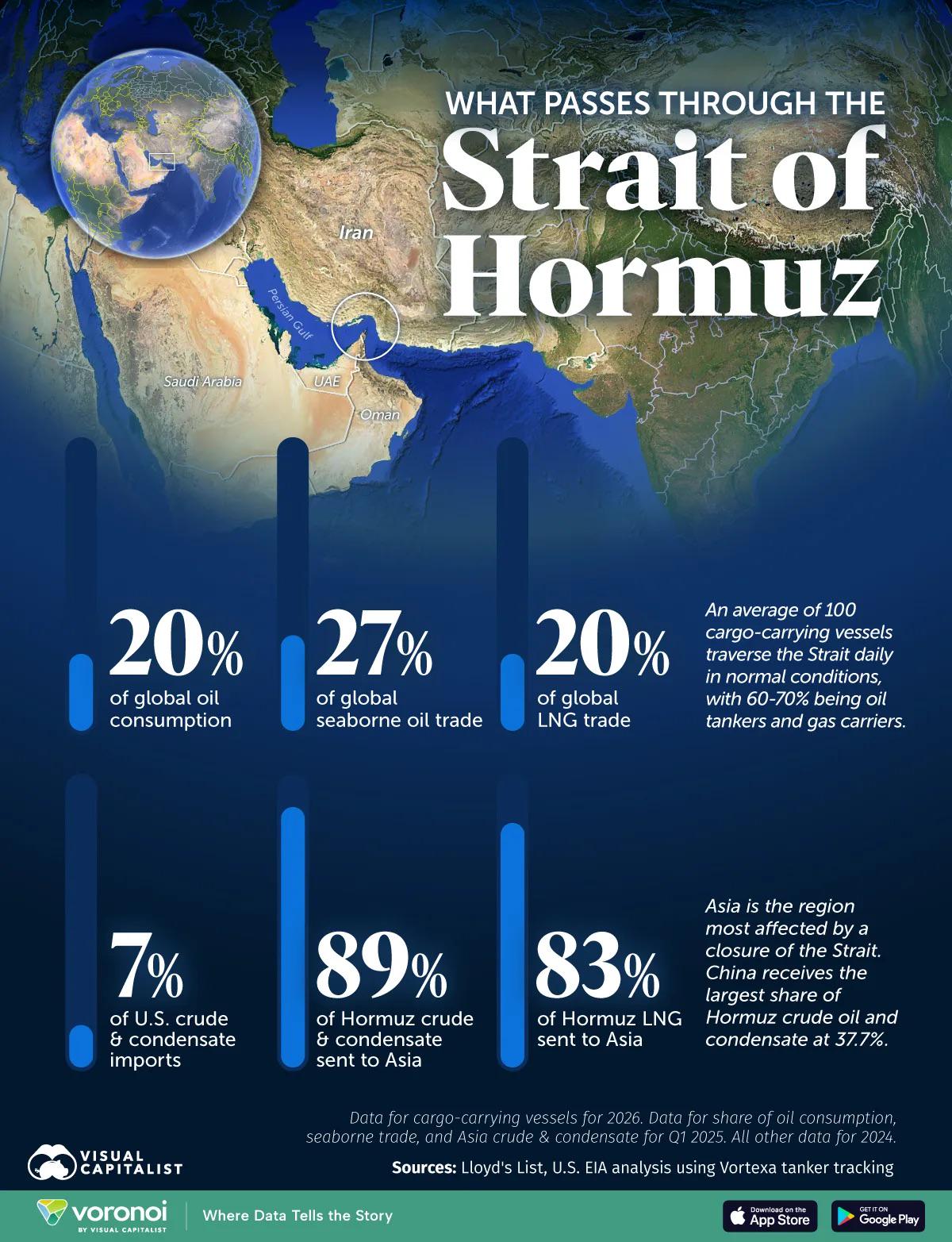 Global Energy Flows at Risk in the Strait of Hormuz Visualization