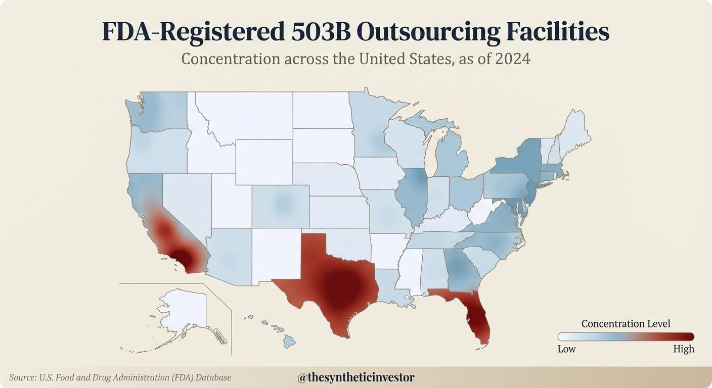 [OC] FDA-Registered 503B Outsourcing Facilities Map Visualization