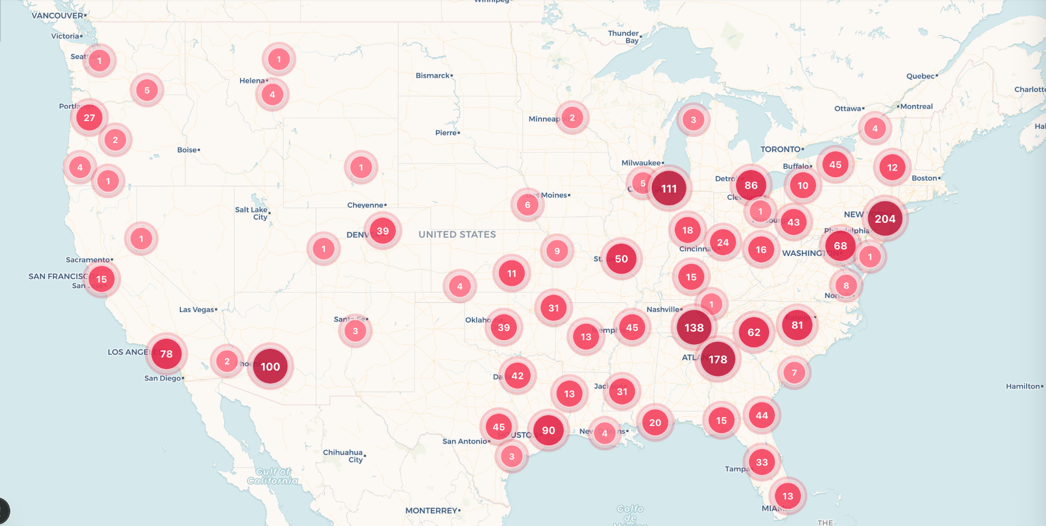 [OC] Geographic Distribution of 2,500+ Urgent Care Centers Affiliated with Private Equity Across the United States