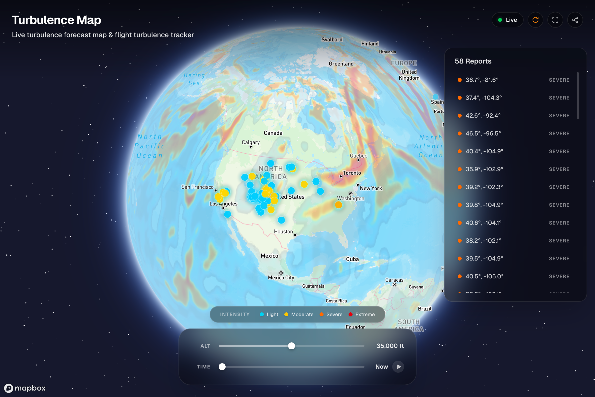 [OC] Live turbulence map Visualization