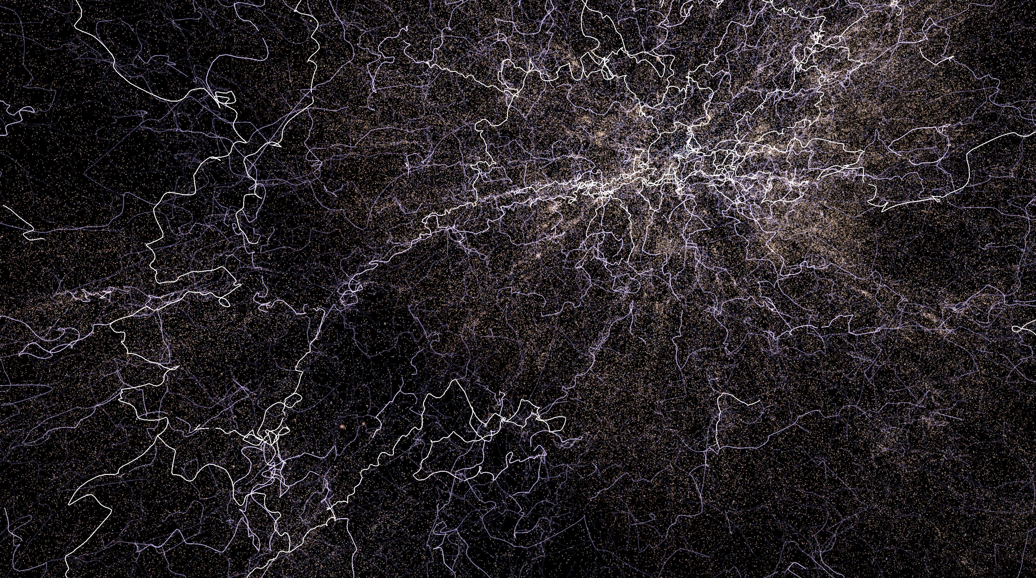 [OC] Cosmic-web structure across ~2M galaxies (SDSS + GLADE + 2MRS) Visualization