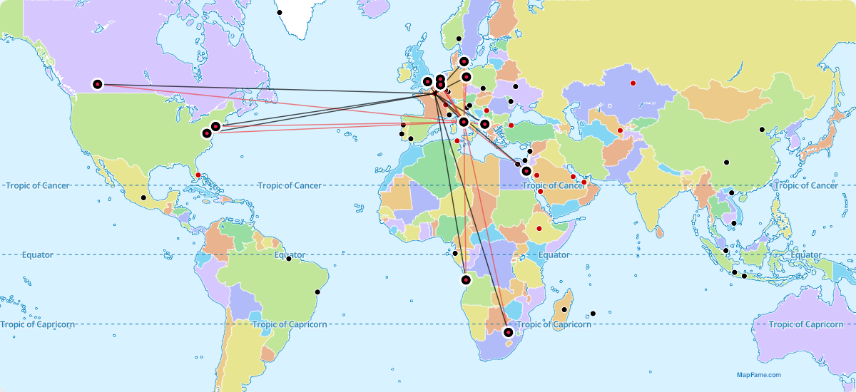 [OC] How often do global leaders actually cross paths? Macron vs Meloni in 2025 Comparison