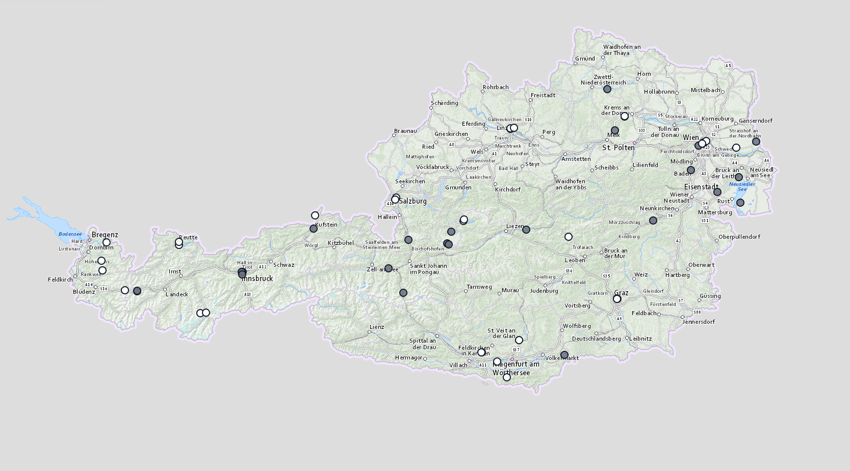 [OC] Every Austrian Eurovision 2026 Postcard Location Visualization
