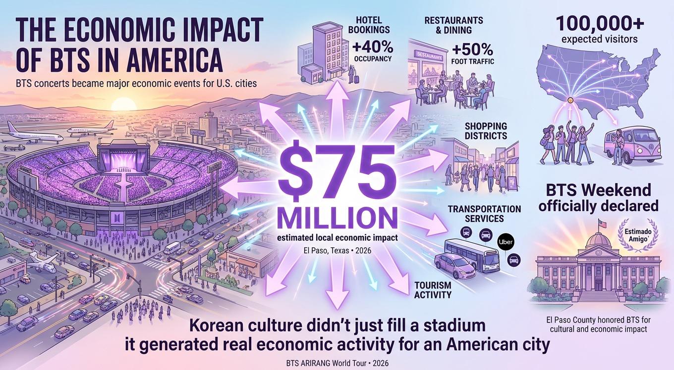 The Economic Impact of BTS’s Concert in El Paso Visualization
