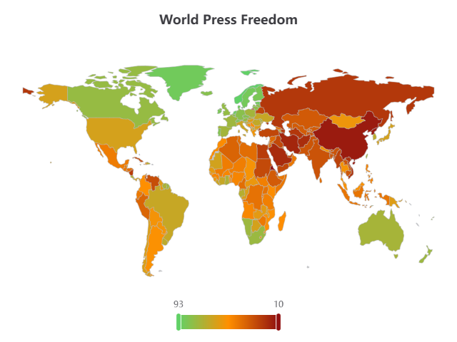 Press Freedom Plunges in 2026 Visualization Press Freedom Plunges in 2026 Visualization
