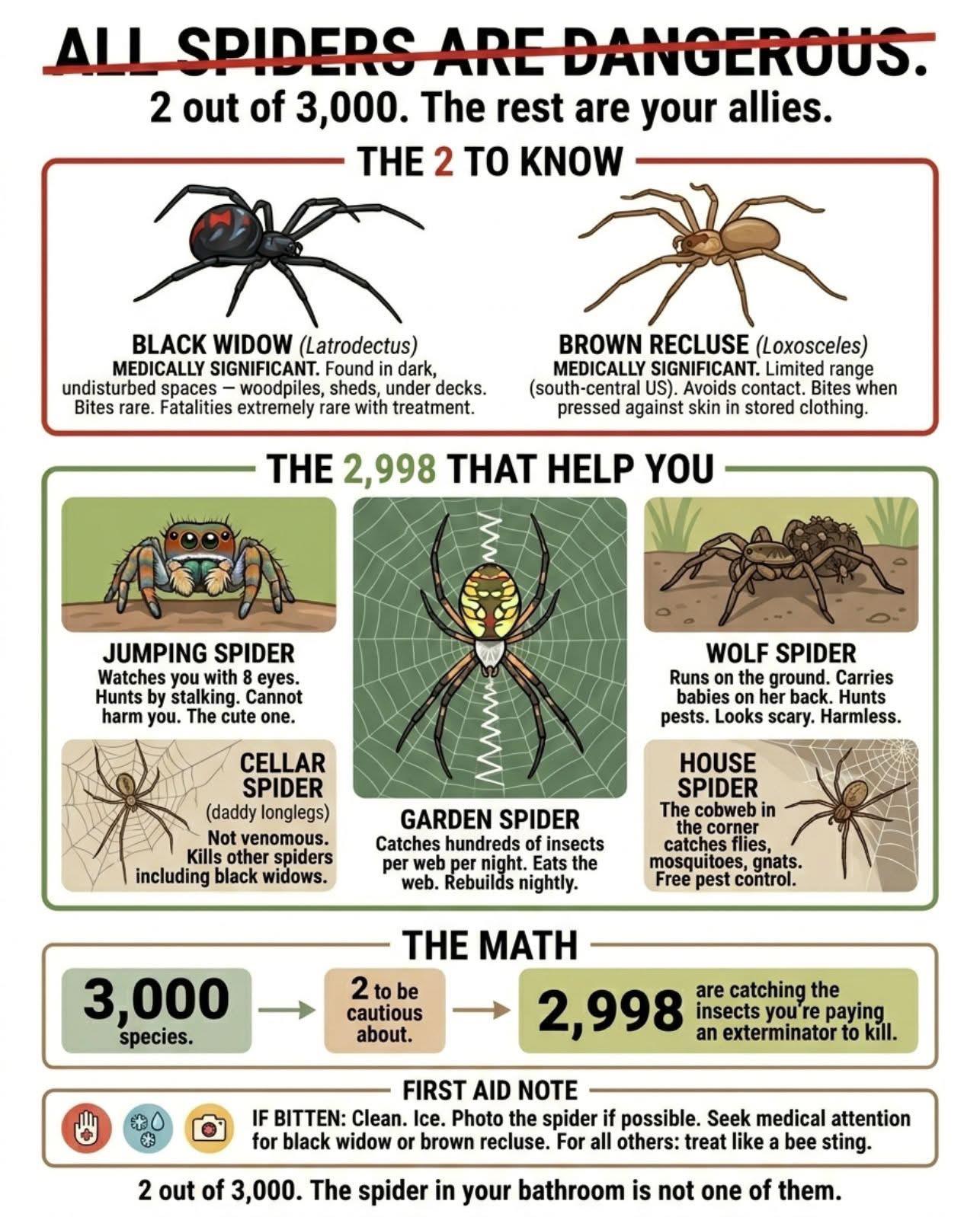 NOT all spiders are dangerous Visualization NOT all spiders are dangerous Visualization