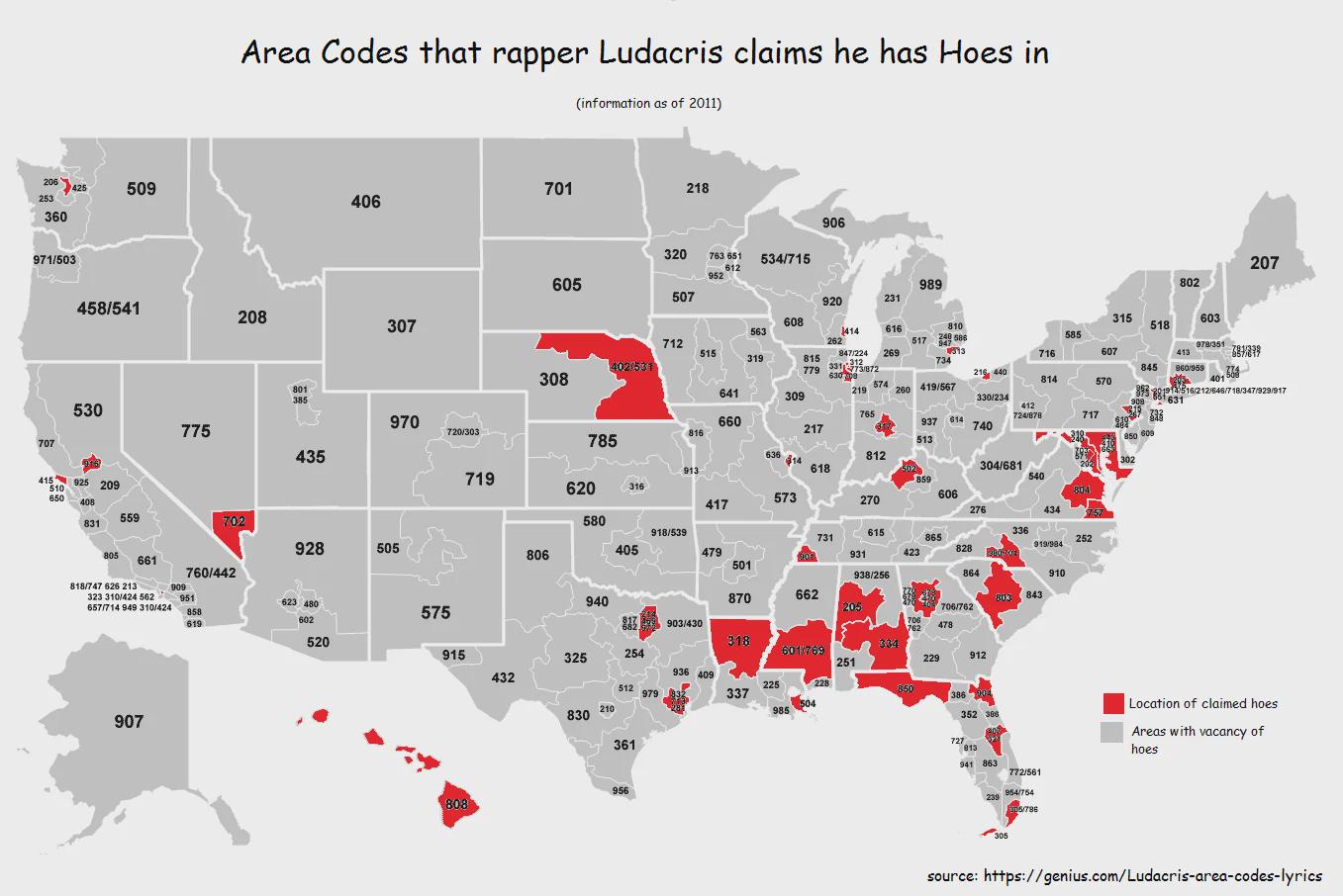 Area Codes Visualization