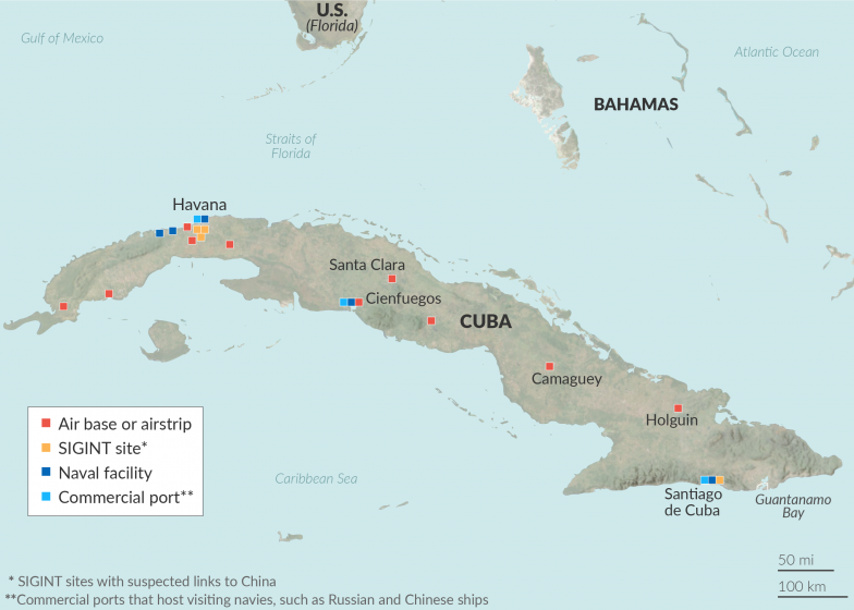 Cuba's key military installations and strategic assets (OSINT/House Homeland Security Committee/IISS Military Balance/CSIS/GlobalSecurity.org) Visualization Cuba's key military installations and strategic assets (OSINT/House Homeland Security Committee/IISS Military Balance/CSIS/GlobalSecurity.org) Visualization