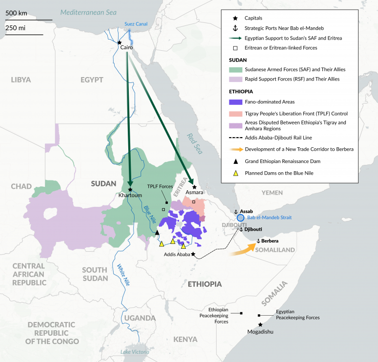 Egypt's ongoing strategic rivalry with Ethiopia (Thomas Van Linge) Visualization