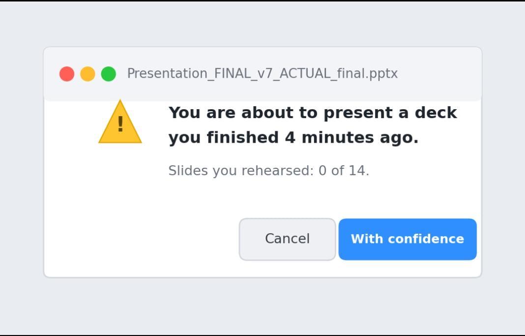 every deck I have ever presented, in one dialog box Visualization every deck I have ever presented, in one dialog box Visualization