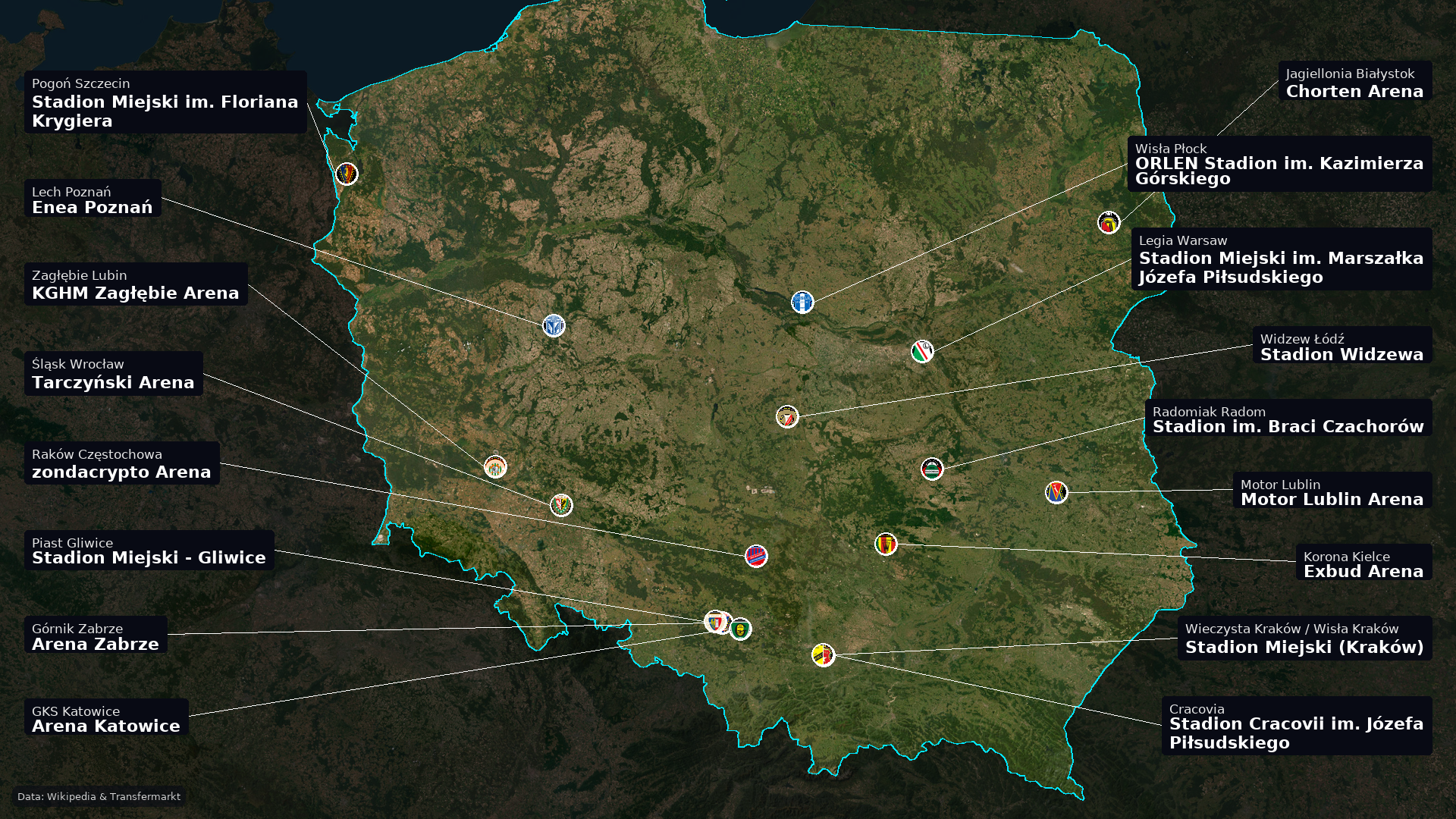 [OC] The Ekstraklasa's 2026/2027 geography